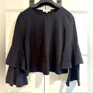 Eri + ali size medium double layered cuff sleeve from anthropologie